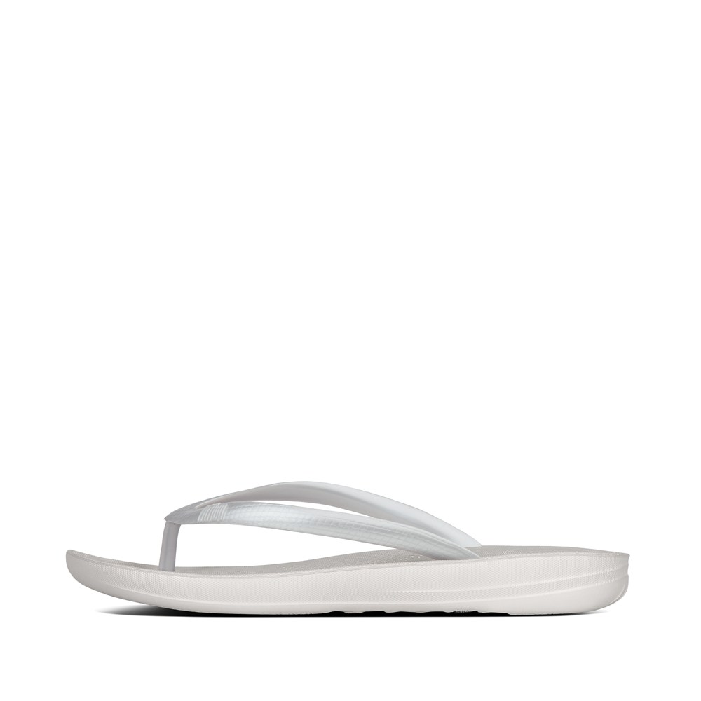 Fitflop Womens Flip-flops Silver - Iqushion Ergonomic - FE1309286